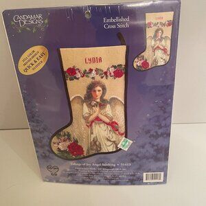 Candamar Designs Tidings of Joy Angel Stocking Cross Stitch 51413 NEW
